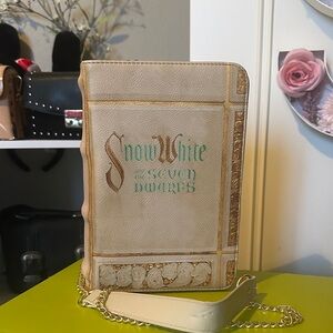 Loungefly Cream and Gold Snow White Crossbody Bag